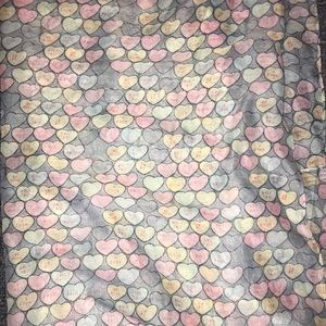 Conversation hearts  infinity scarf